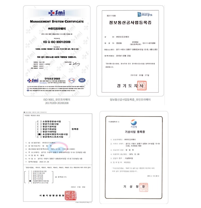 ISO 및 사업 면허 현황
